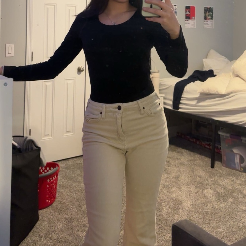 Cream Corduroy Pants - Picture 6 of 6